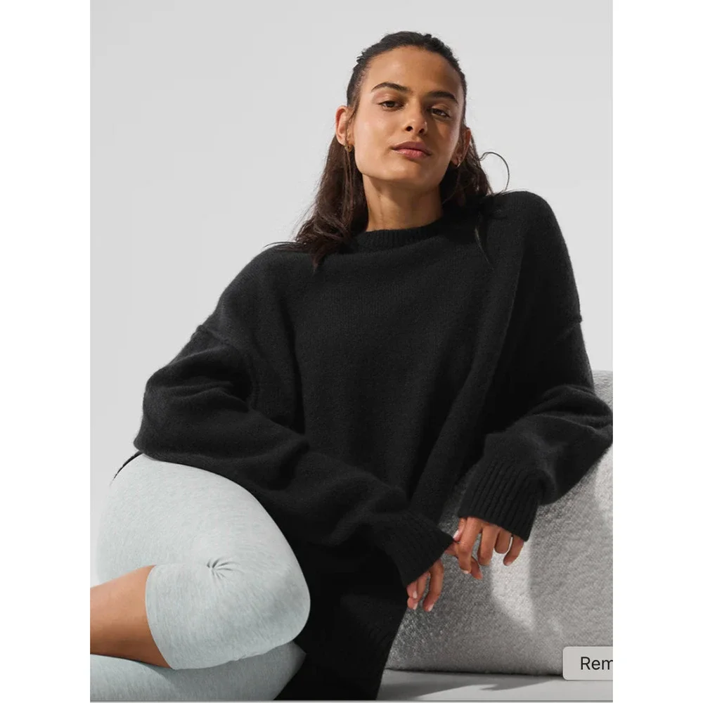 ALO Unisex Wool Cashmere New Class Crewneck Sweater NWT Size Small or XS